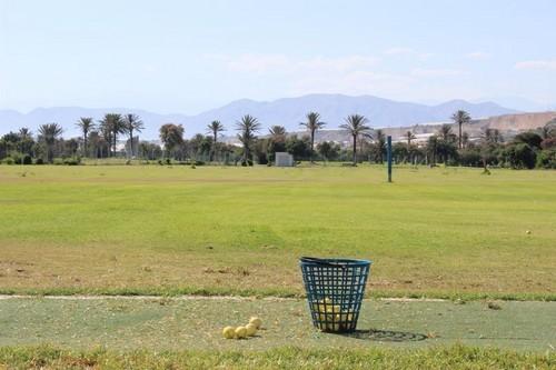 En el Campo de golf de Almerimar.