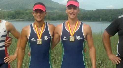 Marcelo García, bicampeón de España en el Doble Scull juvenil y Ocho con Timonel juvenil