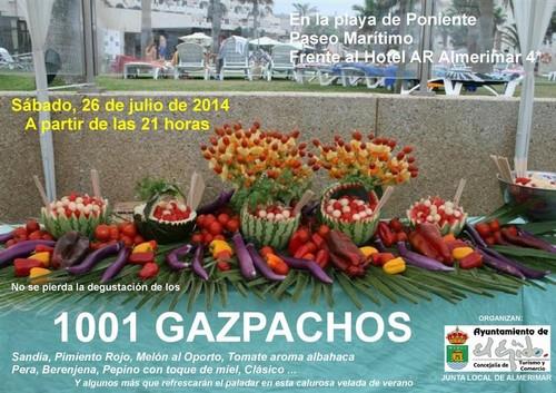 El Ejido promociona la calidad de sus frutas y hortalizas con la tercera edición de los ‘1001 Gazpachos’, con ocho variedades diferentes de esta bebida