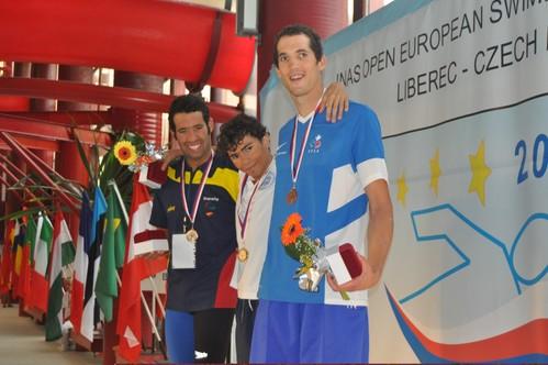 Carlos Tejada, del C.N. Almería, subcampeón de Europa de los 200 metros espalda