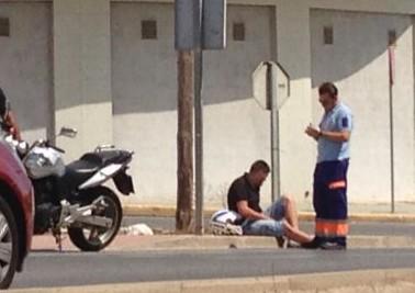 Accidente de moto en Santa María del Águila