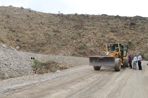 Adra prevé finalizar las obras de mejora de la Carretera de la Parra en octubre