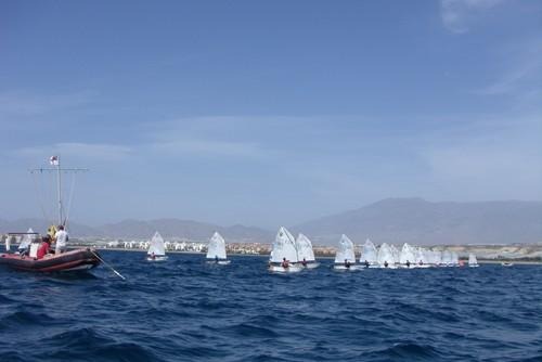 Almerimar acoge la primera prueba del Campeonato Provincial de Optimist y Lasser 4.7