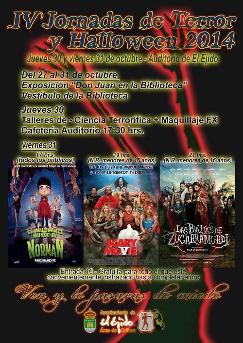 Los amantes del terror podrán disfrutar esta semana de las ‘IV Jornadas de Terror y Halloween’ que incluyen cine, talleres y exposiciones