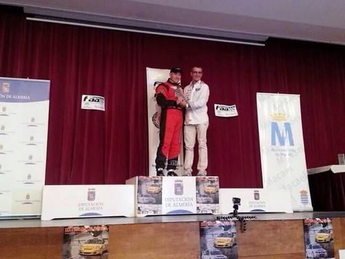 El piloto vicario Manuel Maldonado, cuarto de su categoría en la Subida del Mármol