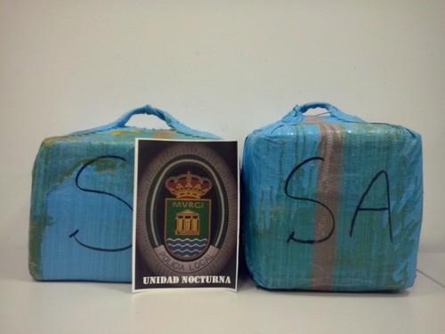 La Policía Local de El Ejido detiene a una persona con 62,7 kilos de hachís en un control preventivo