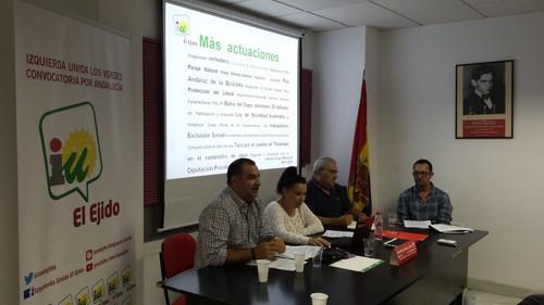 IU afirma que es “el referente en la oposición por su trabajo y el número de iniciativas presentadas”