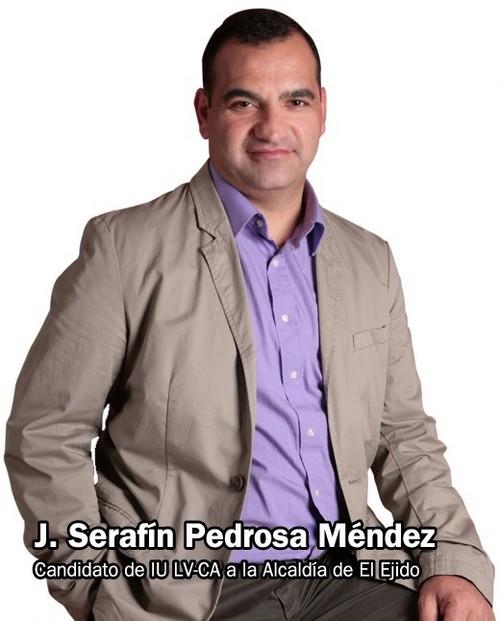 Serafín Pedrosa será elegido este viernes candidato a la Alcaldía de IU El Ejido