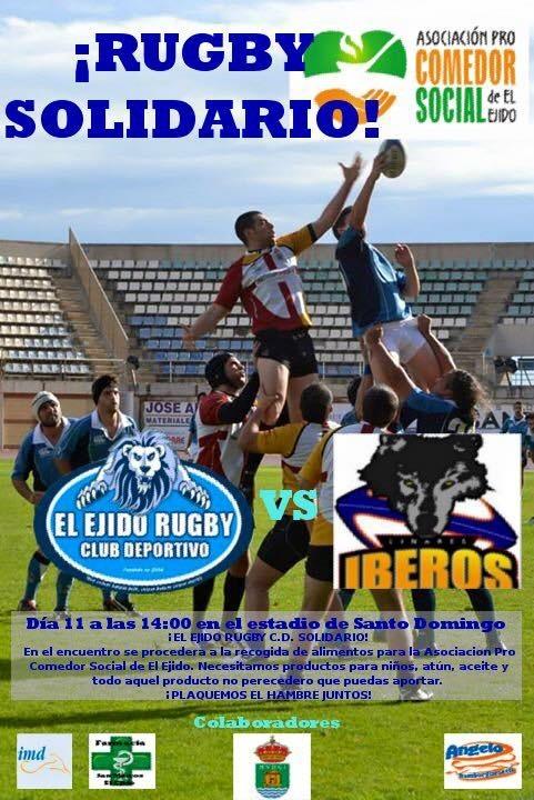 El Ejido Rugby CD promueve una recogida de alimentos en su próximo partido