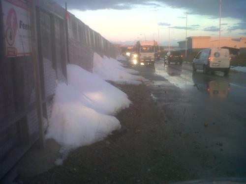 Una tormenta de lluvia y granizo provoca daños en invernaderos del núcleo ejidense de San Agustín