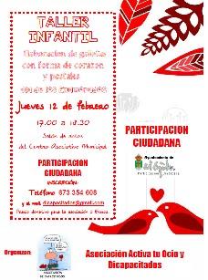 La Asociación Activa Tu Ocio celebra el Día de los Enamorados en el Centro Asociativo Municipal con talleres de galletas y tarjetas