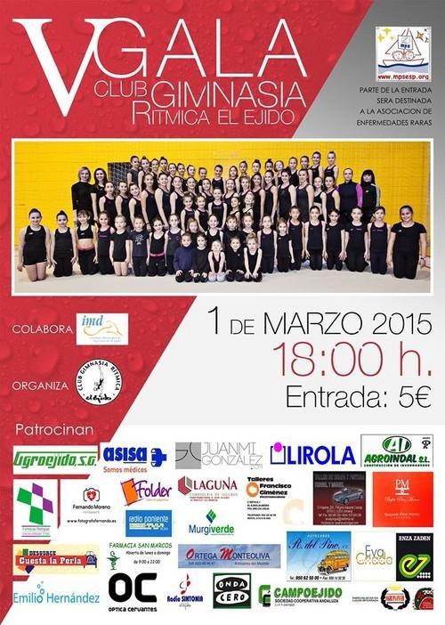 Este domingo tiene lugar la V Gala de Gimnasia Rítmica El Ejido