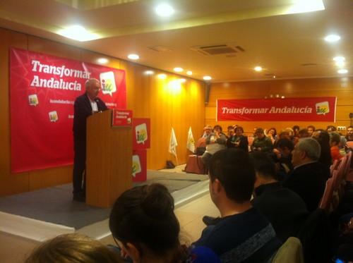 Más de 350 personas respaldan en El Ejido un acto de IU con Cayo Lara y Rosalía Martín