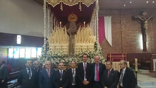 La Cofradía de La Aldeílla procesionó el Lunes Santo, en Jerez, con la Cofradía de Nuestro Padre Jesús de la Paz y Nuestra Señora del Refugio