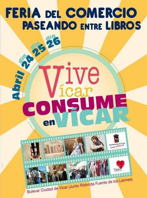 Una treintena de establecimientos y empresas, en la Feria del Comercio 'Paseando entre libros' de Vícar
