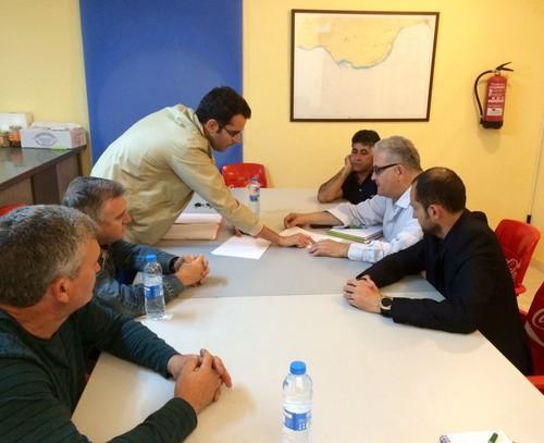 Tomás Elorrieta se reúne con la dirección del Club Náutico de Balerma