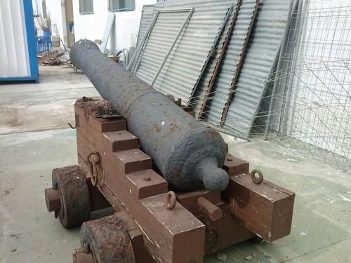 Indignación y sorpresa en el PAL tras conocer que uno de los cañones de Balerma está 'abandonado en un depósito municipal'