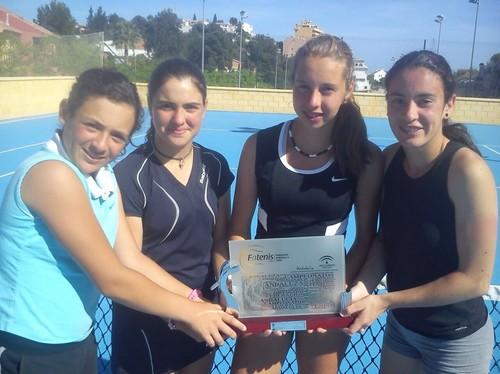 El equipo cadete del Club de Tenis El Ejido, campeón de Andalucía