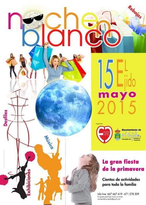 El centro de El Ejido ya está preparado para acoger este viernes la III edición de la ‘Noche en Blanco’ con cerca de un centenar de actividades