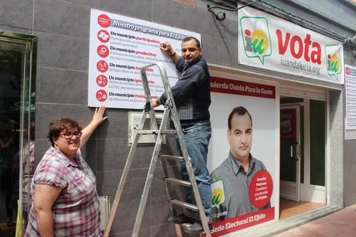 IU-El Ejido hace un balance positivo de su campaña y aseguran que “es tiempo de izquierdas”