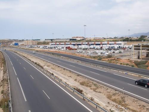 El domingo cortarán carriles en la Autovía A-7 en el municipio de El Ejido por trabajos urgentes