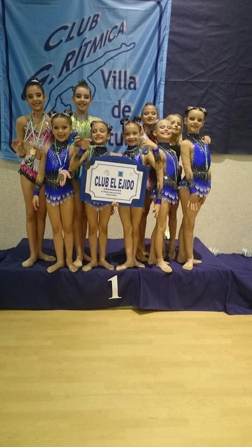 Las gimnastas ejidenses logran 6 oros y 5 platas en el VII Trofeo interprovincial Villa de Otura