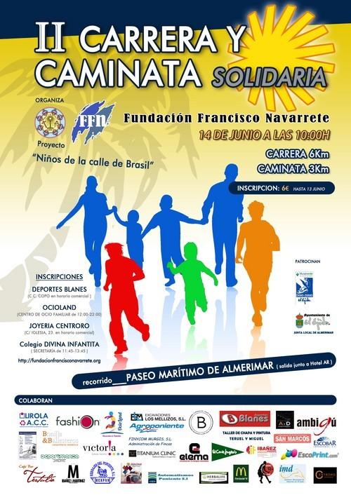 La II Carrera y Caminata Solidaria de la FFN, el próximo domingo, recaudará fondos para el proyecto ‘Niños de la calle de Brasil’