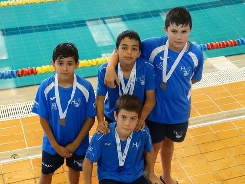 Los nadadores ejidenses se hacen con 10 medallas en el II Trofeo Open Granada Benjamín-Alevín