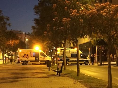 Trasladan al hospital a dos personas atropelladas en el Paseo Pedro Ponce de El Ejido