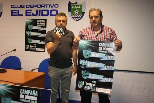 El CD El Ejido 2012 pide la implicación de la afición en la campaña ‘Únete al Celeste’