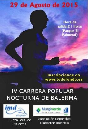 El IMD abre el plazo de inscripción  para participar en la I Carrera Popular Nocturna de Balerma