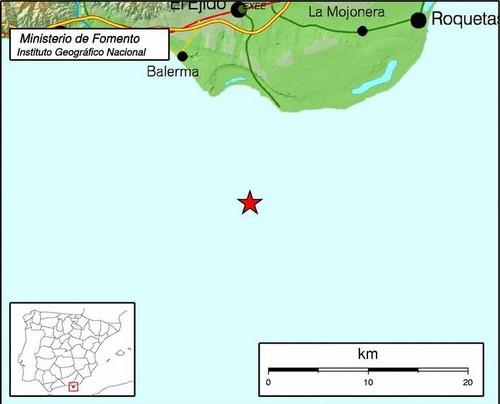 El Ejido registró más de cinco terremotos leves el pasado sábado