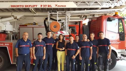 Diputación visita el Parque de Bomberos del Poniente
