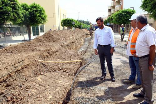 Las obras de mejora de la red de pluviales de la avenida Príncipes de España se encuentran al 50% de su ejecución