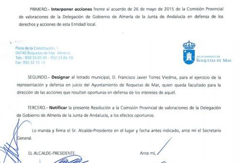 IU desvela que Amat iniciará acciones legales contra la valoración de los terrenos de la Variante de Roquetas