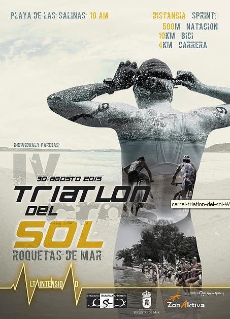 Roquetas celebra el triatlón con mayor participación de Andalucía