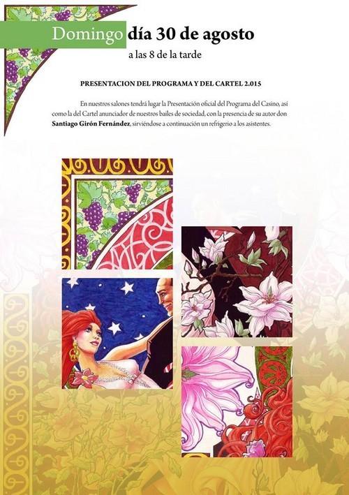 El Casino de Dalías anuncia la presentación oficial del Cartel y Programa de las Fiestas 2015