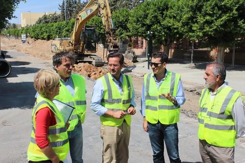 Las obras de la Avenida Príncipes de España concluirán su primera fase la próxima semana para abrir al tráfico de cara al inicio del curso escolar