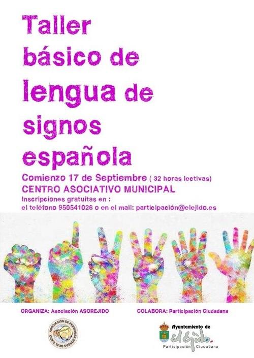 Gran éxito de convocatoria del taller sobre la lengua de los signos que agota el número de plazas en sólo dos días