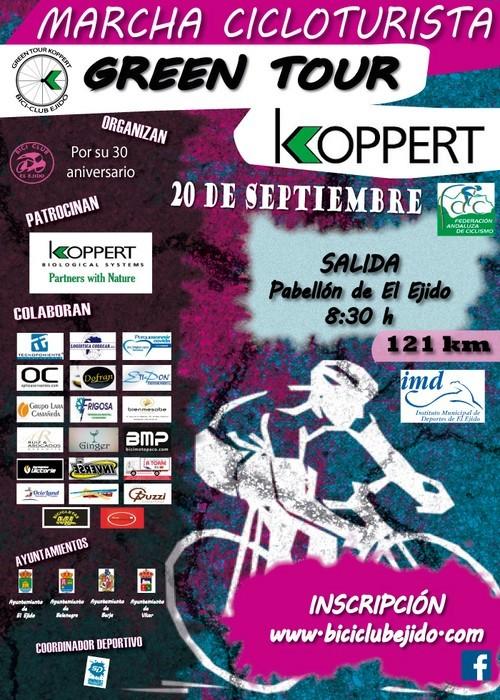 El Ejido se convierte este domingo en sede de la Marcha Cicloturística Green Tour en la que se prevé 400 participantes