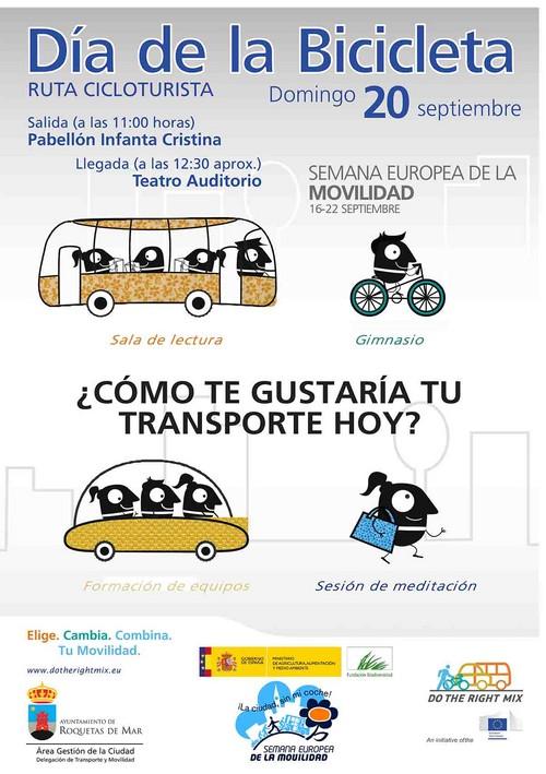 La intermodalidad centra la celebración de la Semana Europea de la Movilidad en Roquetas