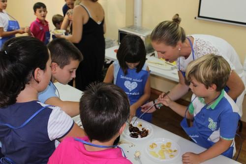 Los niños fueron ayer los protagonistas en el taller 'ElEjidochefjunior'