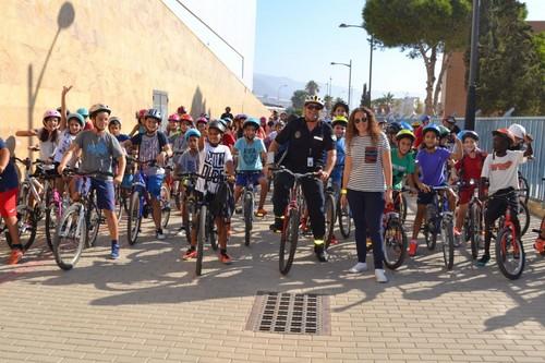 Unos 300 escolares cierran los actos de la Semana Europea de la Movilidad en Vícar