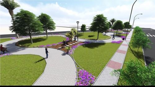 El Ayto. de Roquetas ultima el proyecto de remodelación de los espacios libres de la Avenida de Torrequebrada