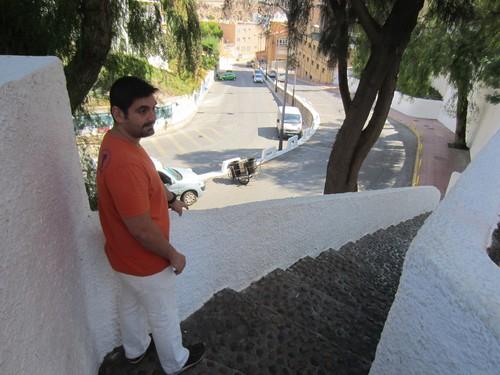 IU Roquetas quiere mejorar la accesibilidad peatonal en la bajada al puerto de Aguadulce