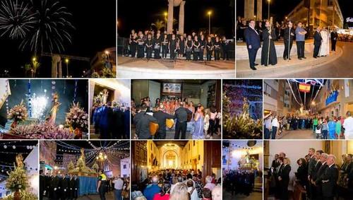 Roquetas de Mar despidió sus fiestas con la procesión en honor a la Virgen del Rosario