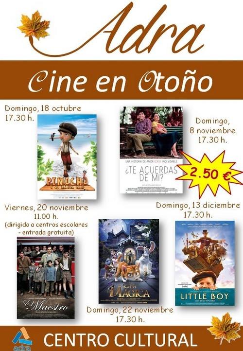 El Ayuntamiento de Adra pone en marcha el programa 'Cine de Otoño'