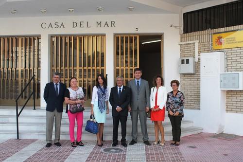 El alcalde de Adra y el subdelegado en Almería visitan las obras de mejora del Instituto Social de la Marina de Adra