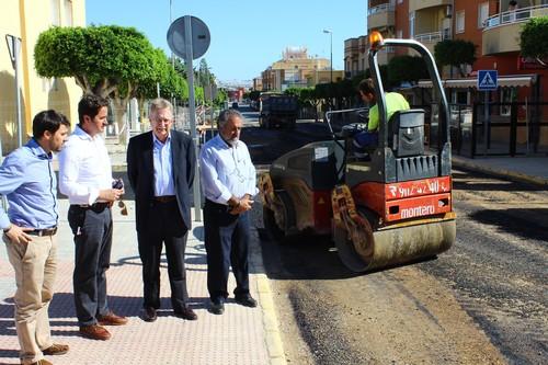 La dotación de pluviales y asfaltado de la avenida Príncipes de España terminan este fin de semana en el trazado de centros educativos