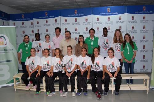 Diputación recibe a la selección almeriense de baloncesto femenino cadete